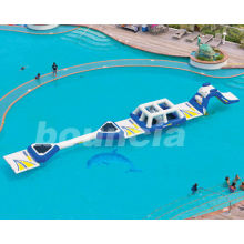 0.9mm Pvc Tarpaulin Inflatable Water Park , Balance Beam For Water Pool